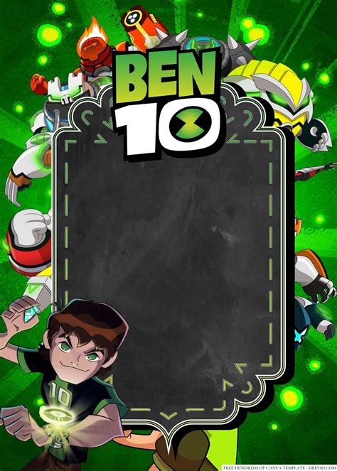 ben 10 birthday invitation|Ben10 Invitation .